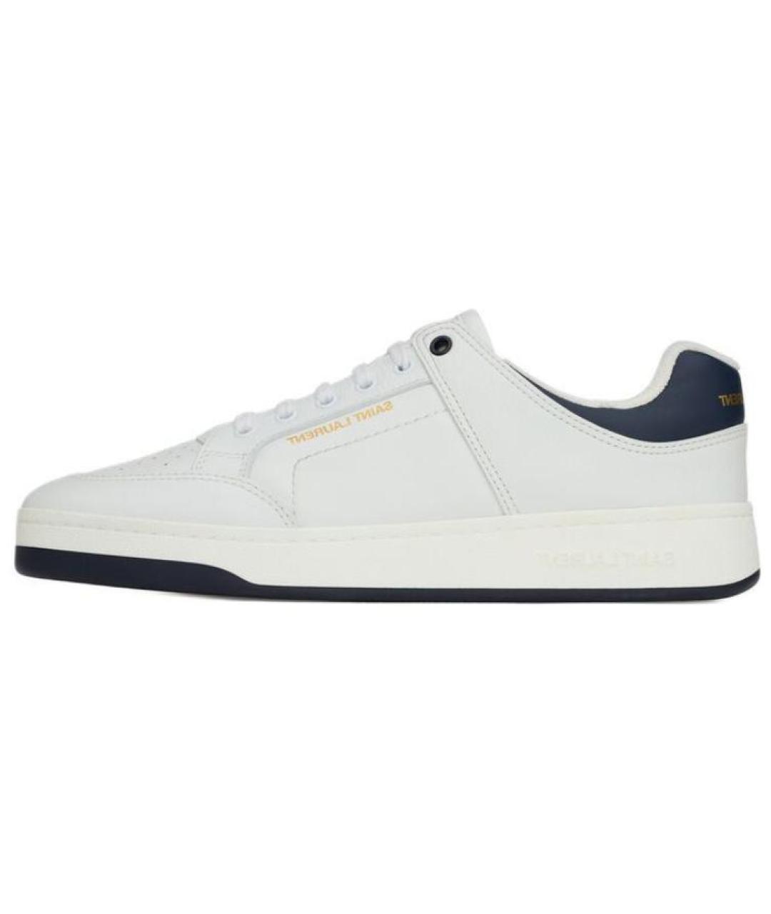 SAINT LAURENT Кожаные низкие кроссовки / кеды, фото 6