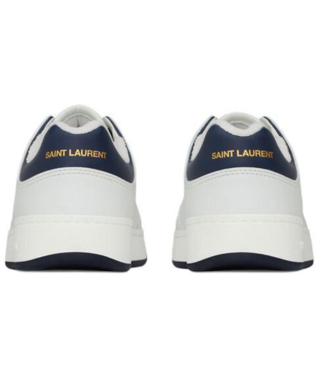 SAINT LAURENT Кожаные низкие кроссовки / кеды, фото 5
