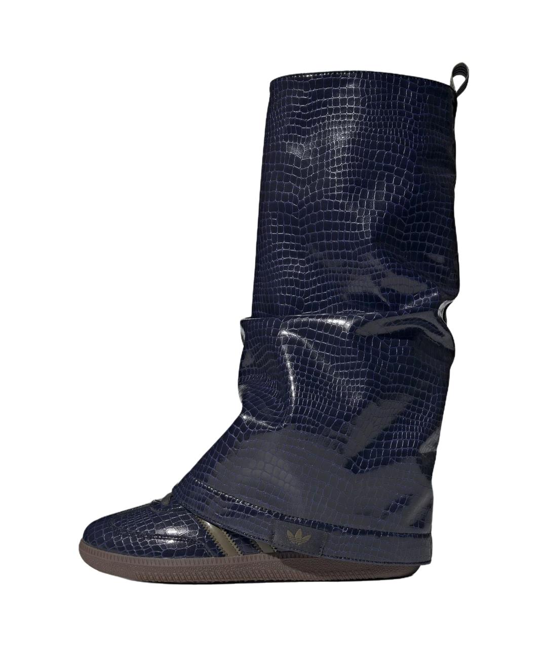 ADIDAS Темно-синие кожаные кеды, фото 2