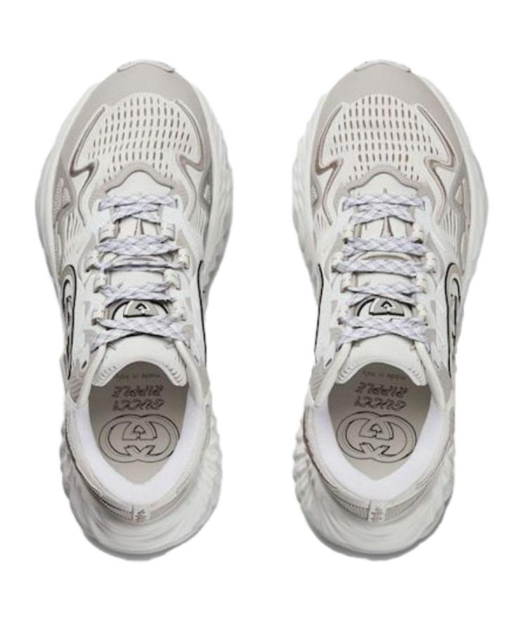 GUCCI Серые низкие кроссовки / кеды, фото 4