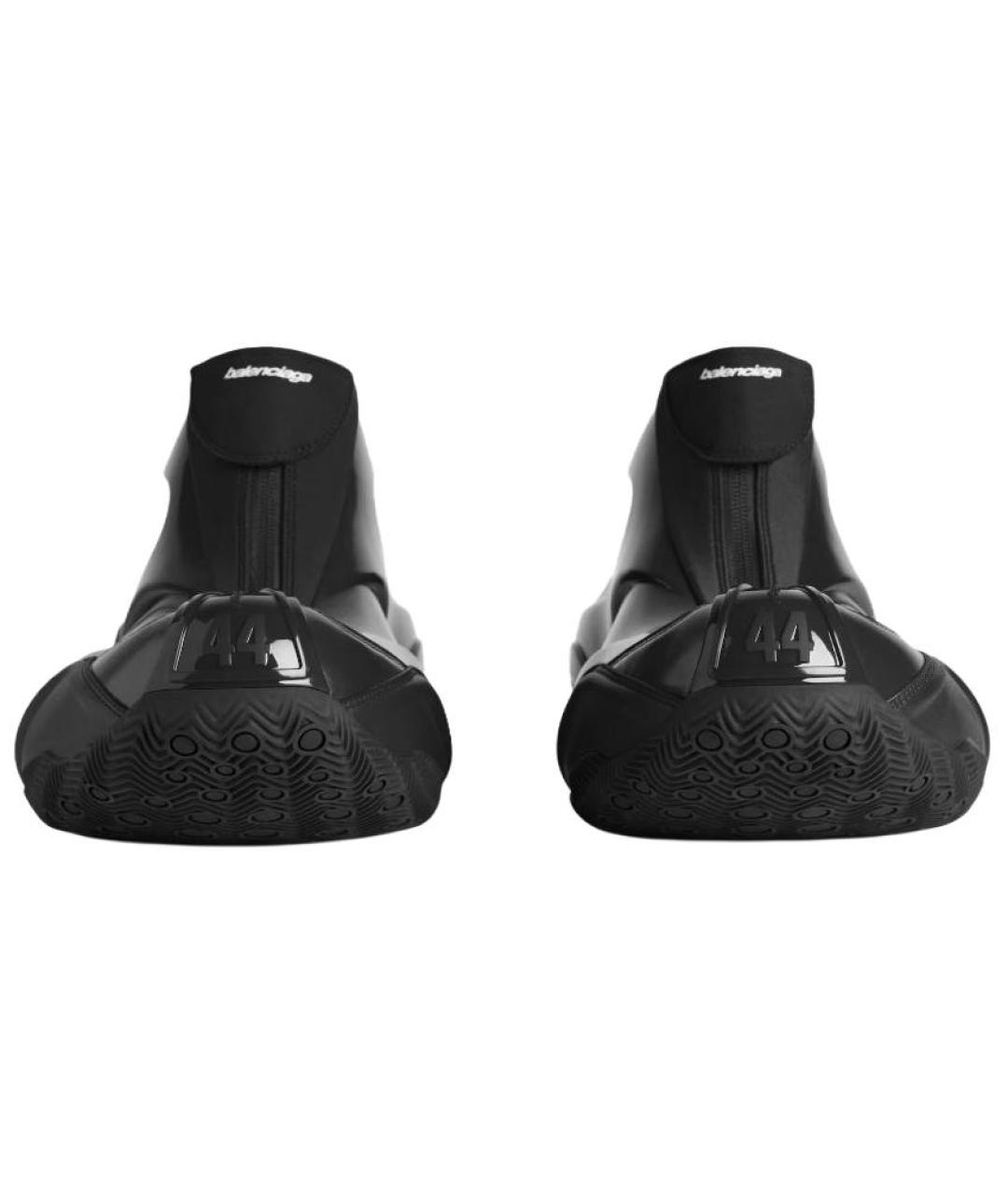 BALENCIAGA Черные низкие кроссовки / кеды, фото 4