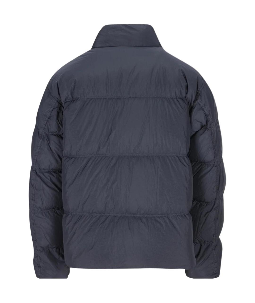 STONE ISLAND Синий пуховик, фото 2