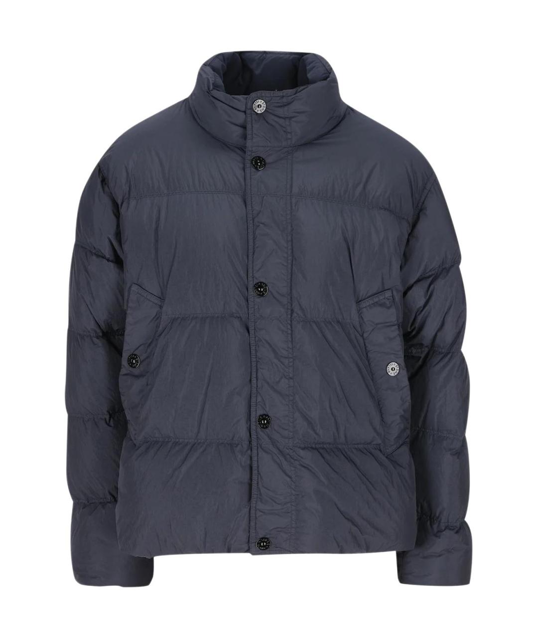 STONE ISLAND Синий пуховик, фото 1
