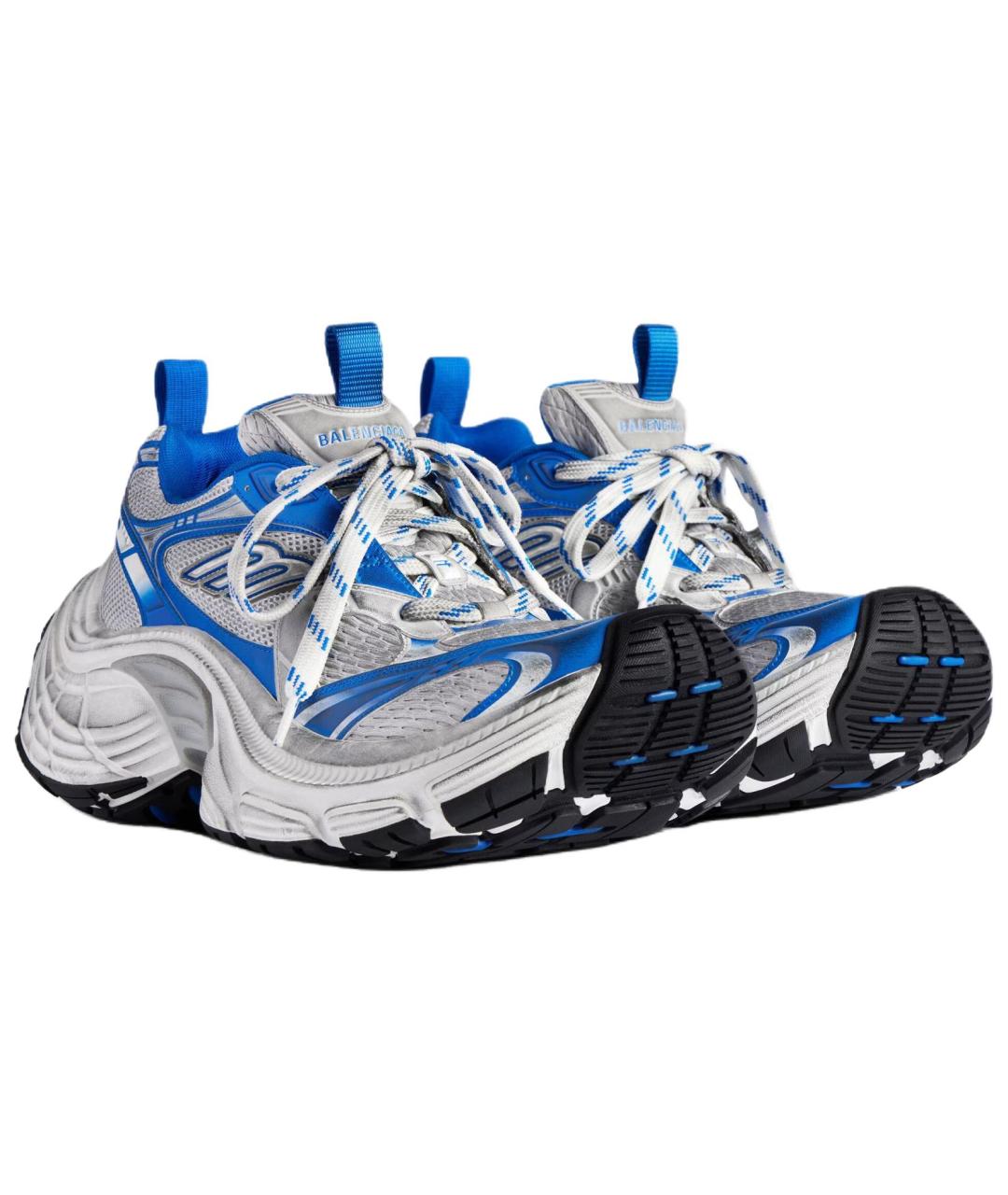 BALENCIAGA Синие низкие кроссовки / кеды, фото 3