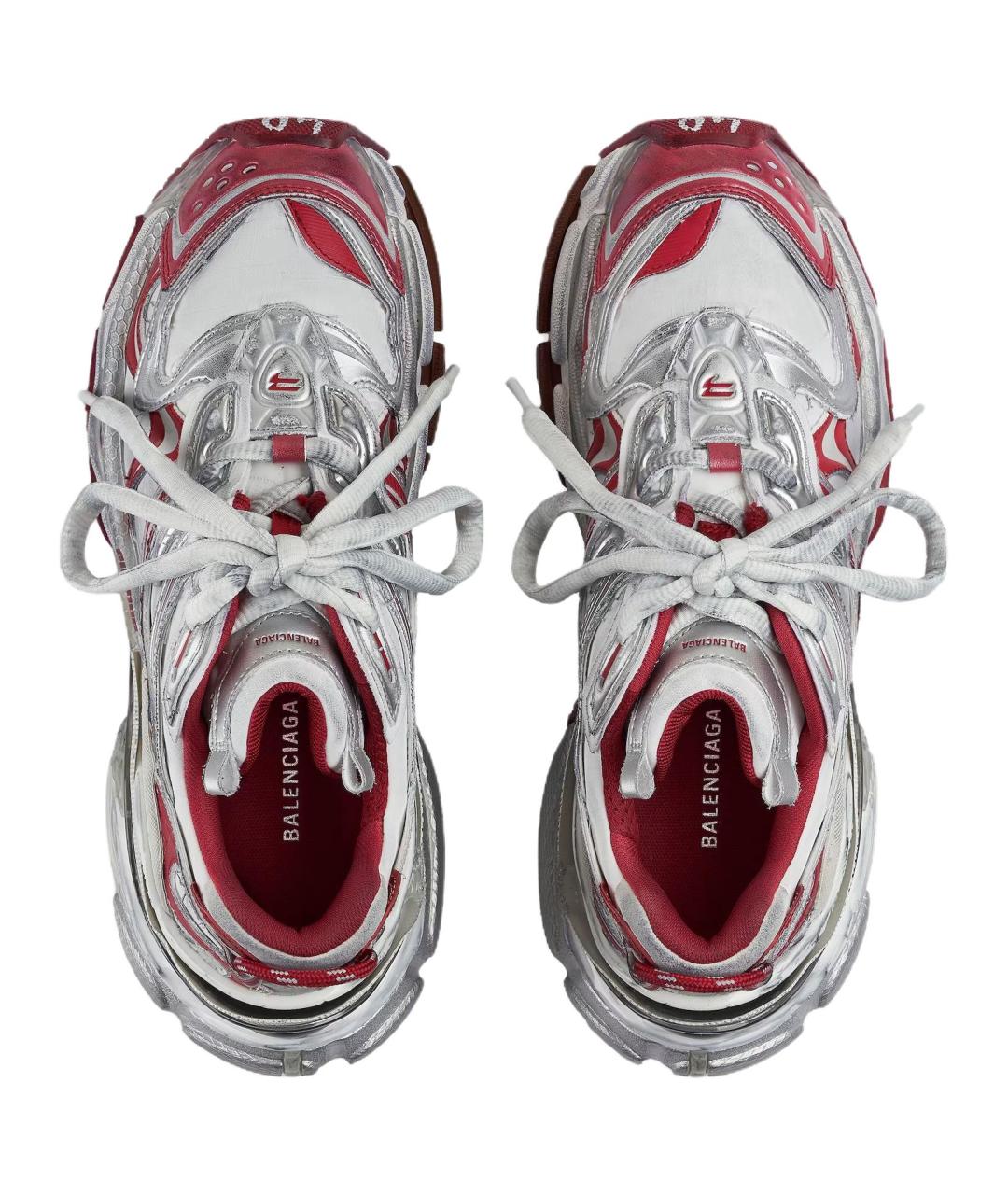 BALENCIAGA Белые низкие кроссовки / кеды, фото 5