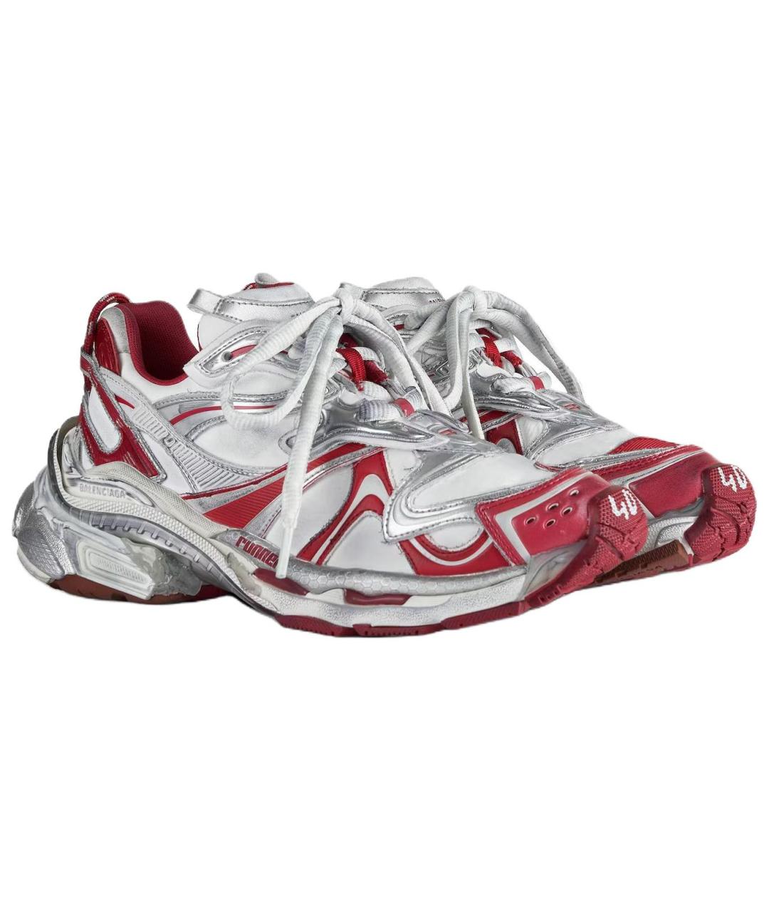 BALENCIAGA Белые низкие кроссовки / кеды, фото 3