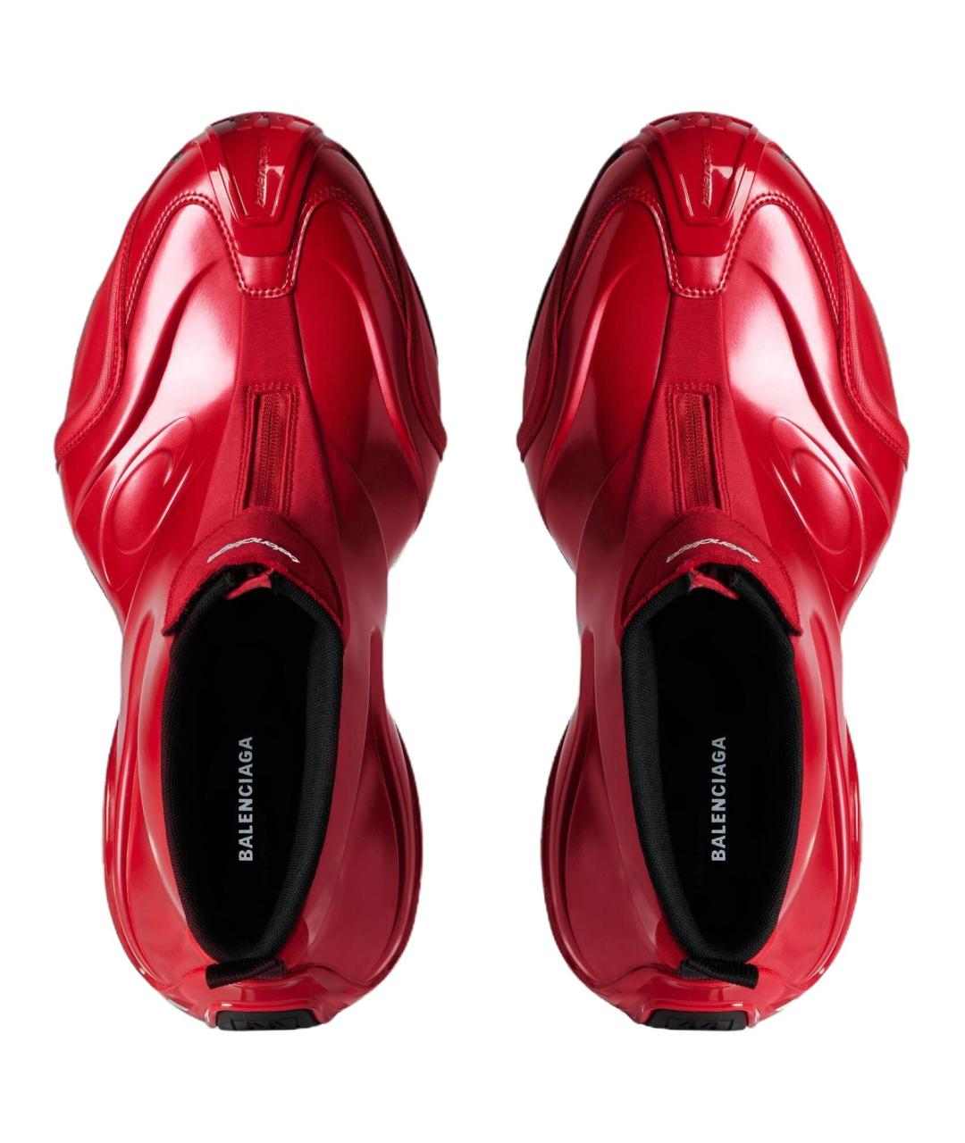 BALENCIAGA Красные низкие кроссовки / кеды, фото 5