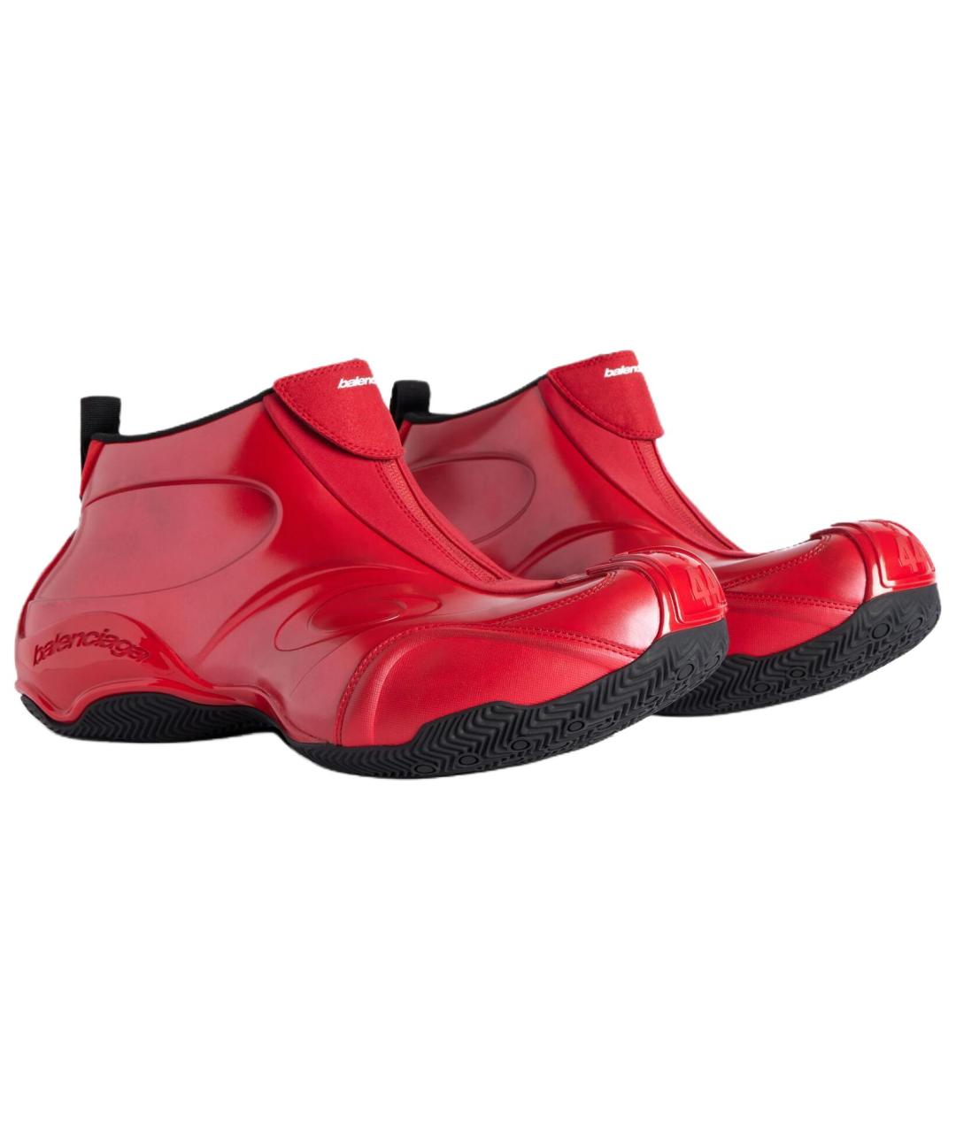 BALENCIAGA Красные низкие кроссовки / кеды, фото 3