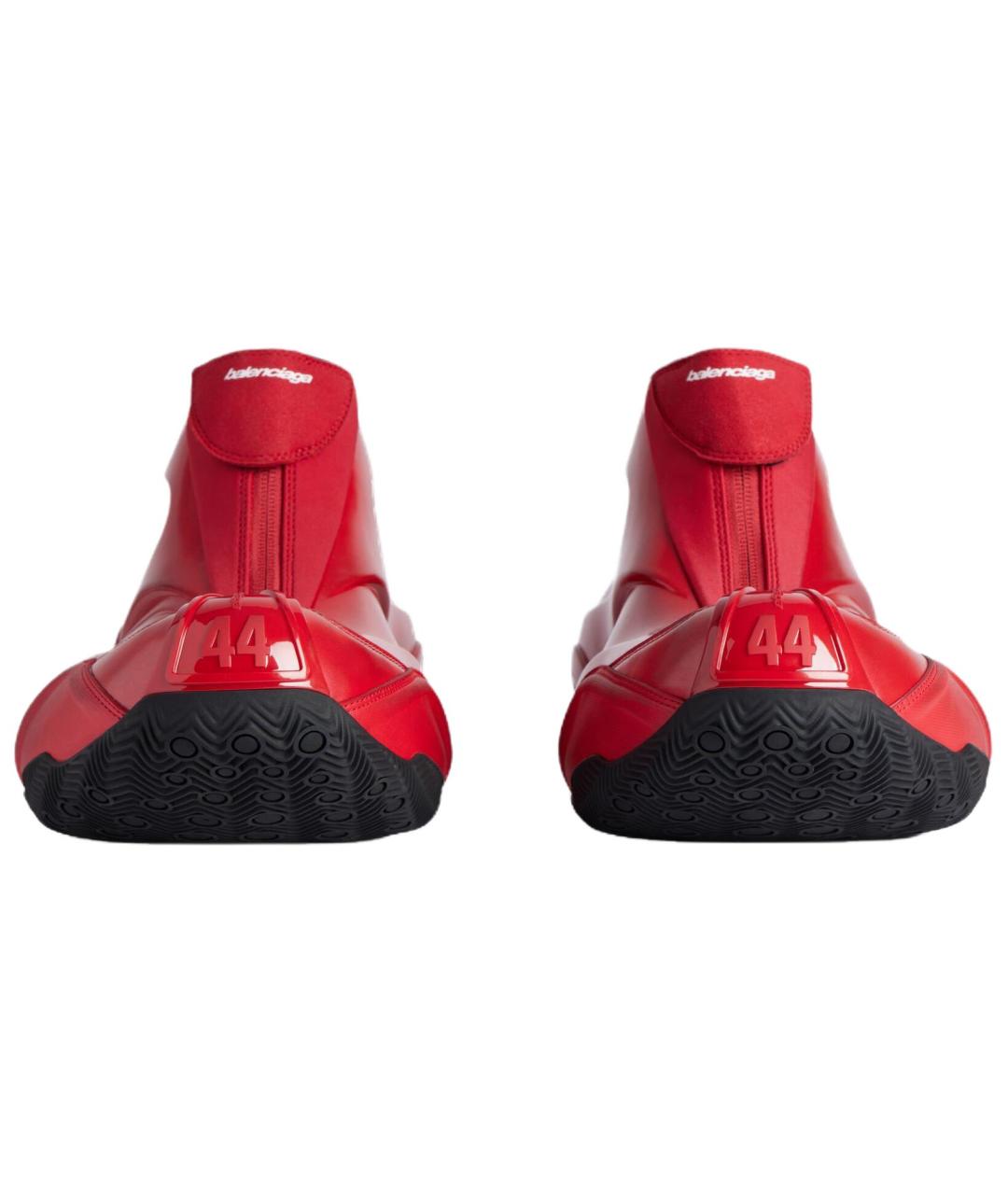 BALENCIAGA Красные низкие кроссовки / кеды, фото 4