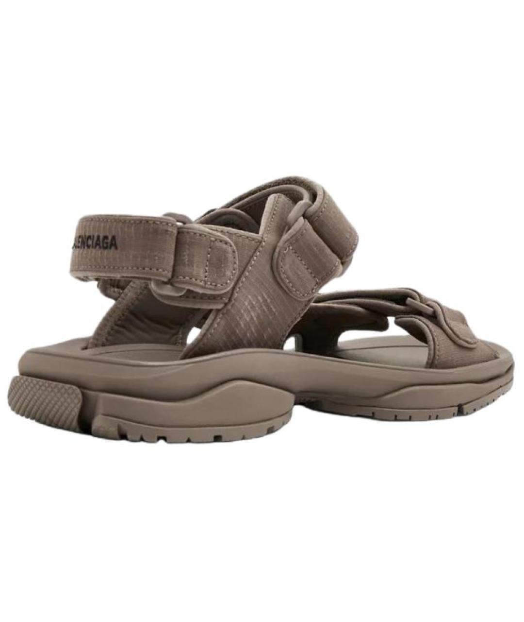 BALENCIAGA Коричневые сандалии, фото 4