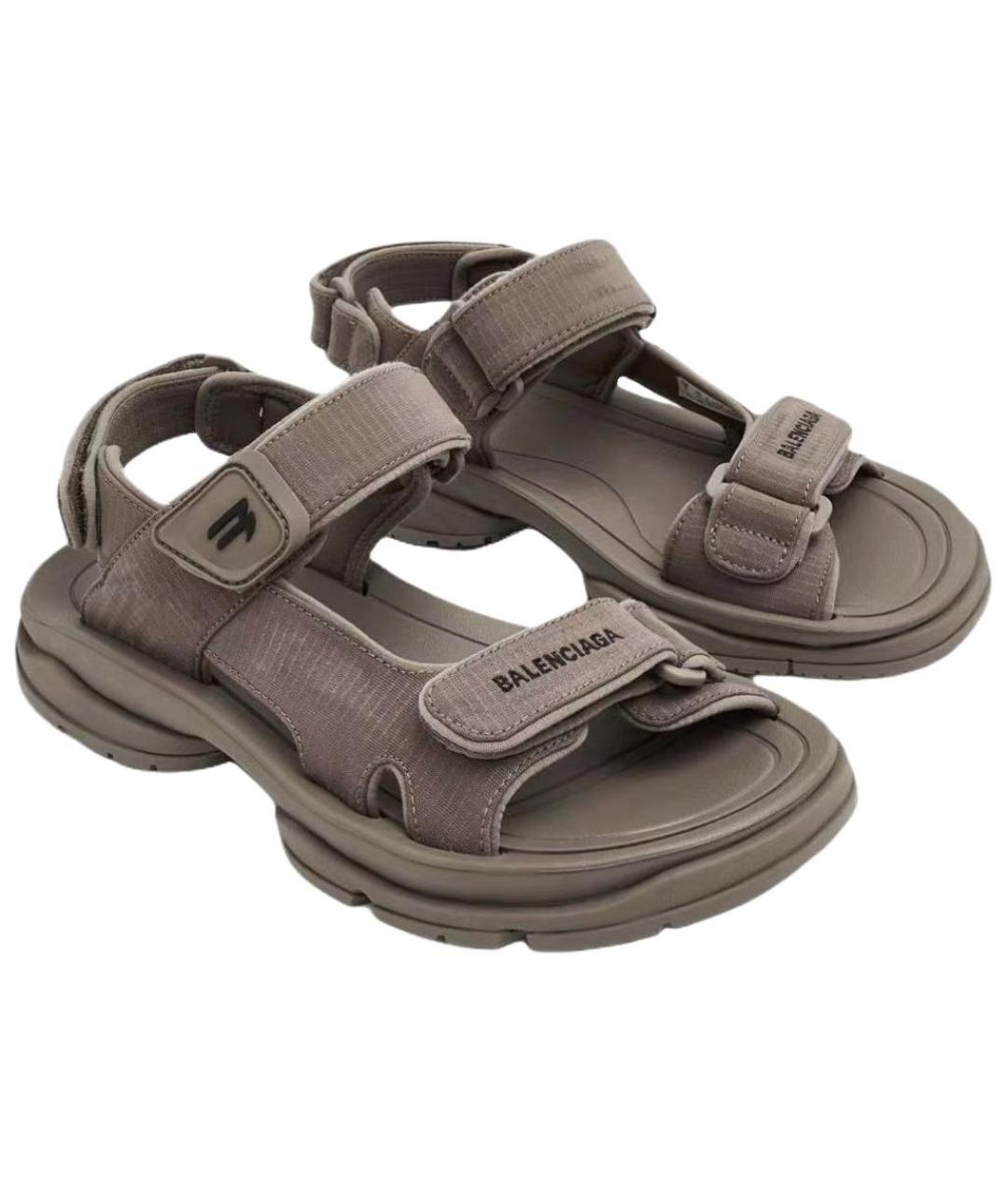 BALENCIAGA Коричневые сандалии, фото 3
