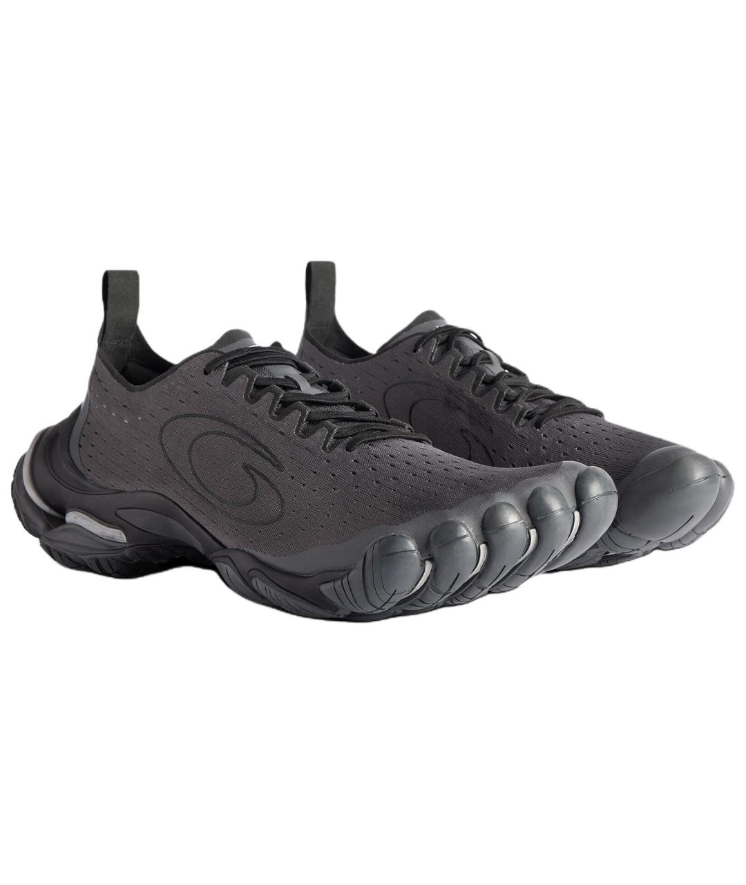 BALENCIAGA Серые низкие кроссовки / кеды, фото 3