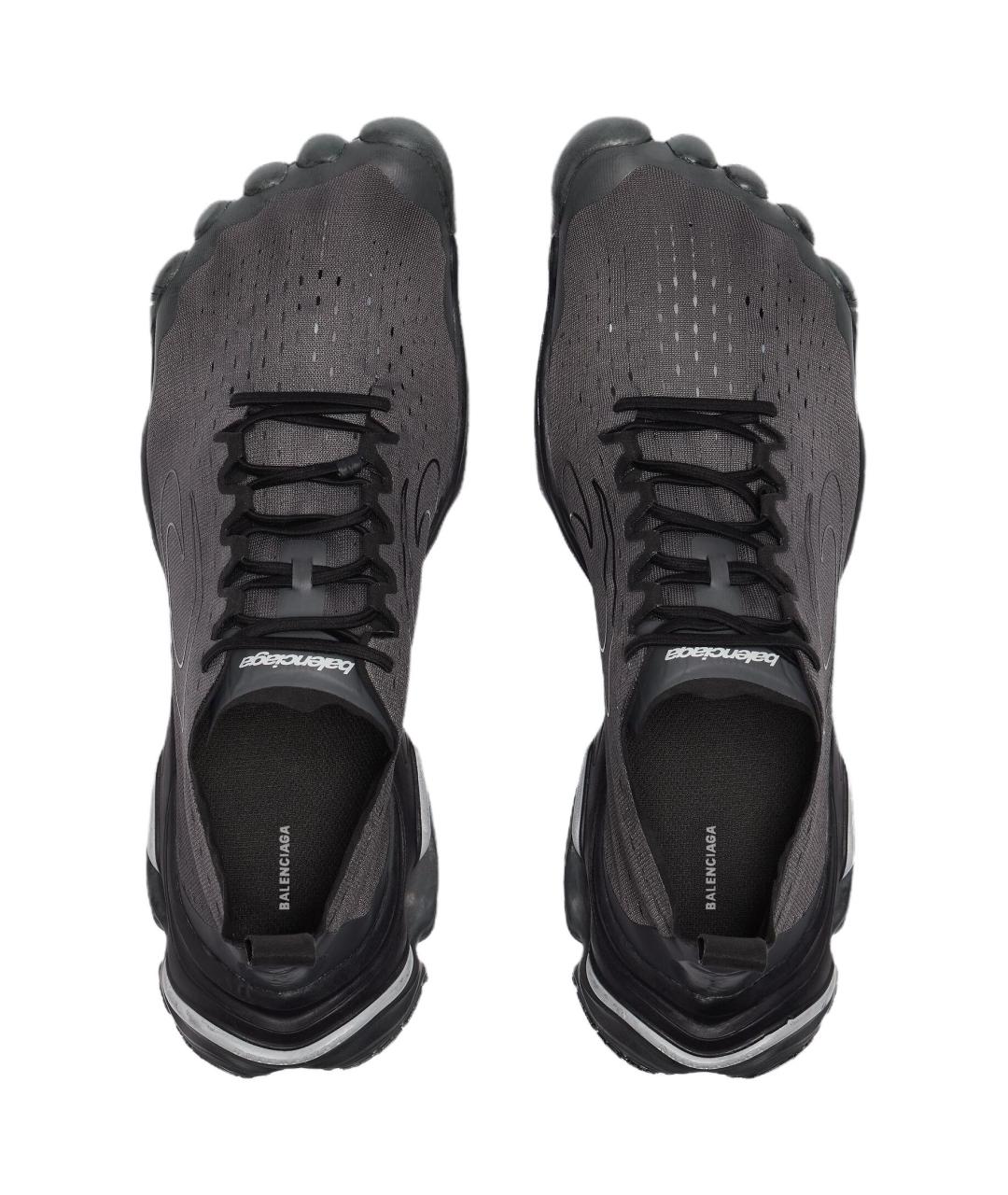 BALENCIAGA Серые низкие кроссовки / кеды, фото 5