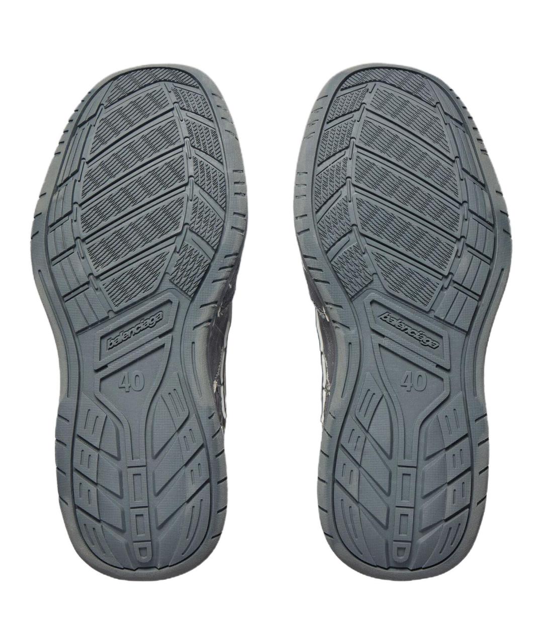 BALENCIAGA Коричневые низкие кроссовки / кеды, фото 7