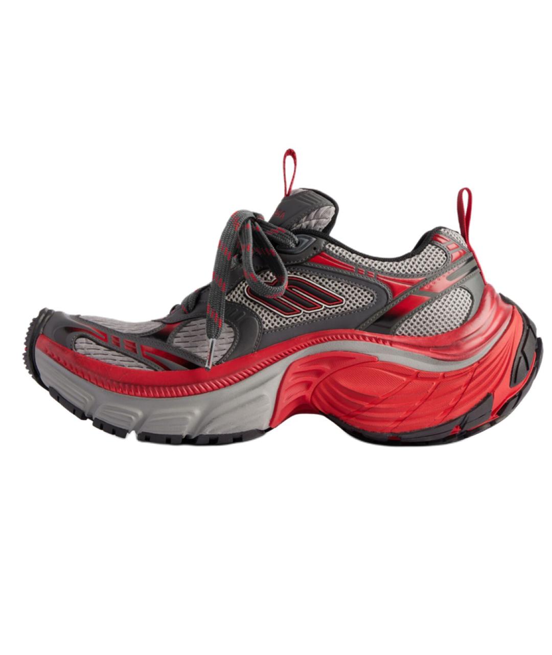 BALENCIAGA Красные низкие кроссовки / кеды, фото 2