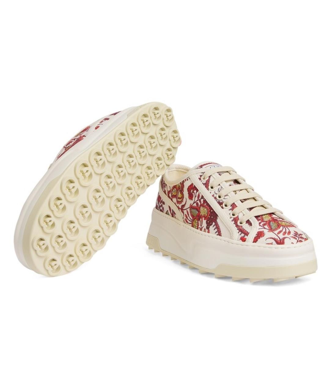 GUCCI Белые кроссовки, фото 3