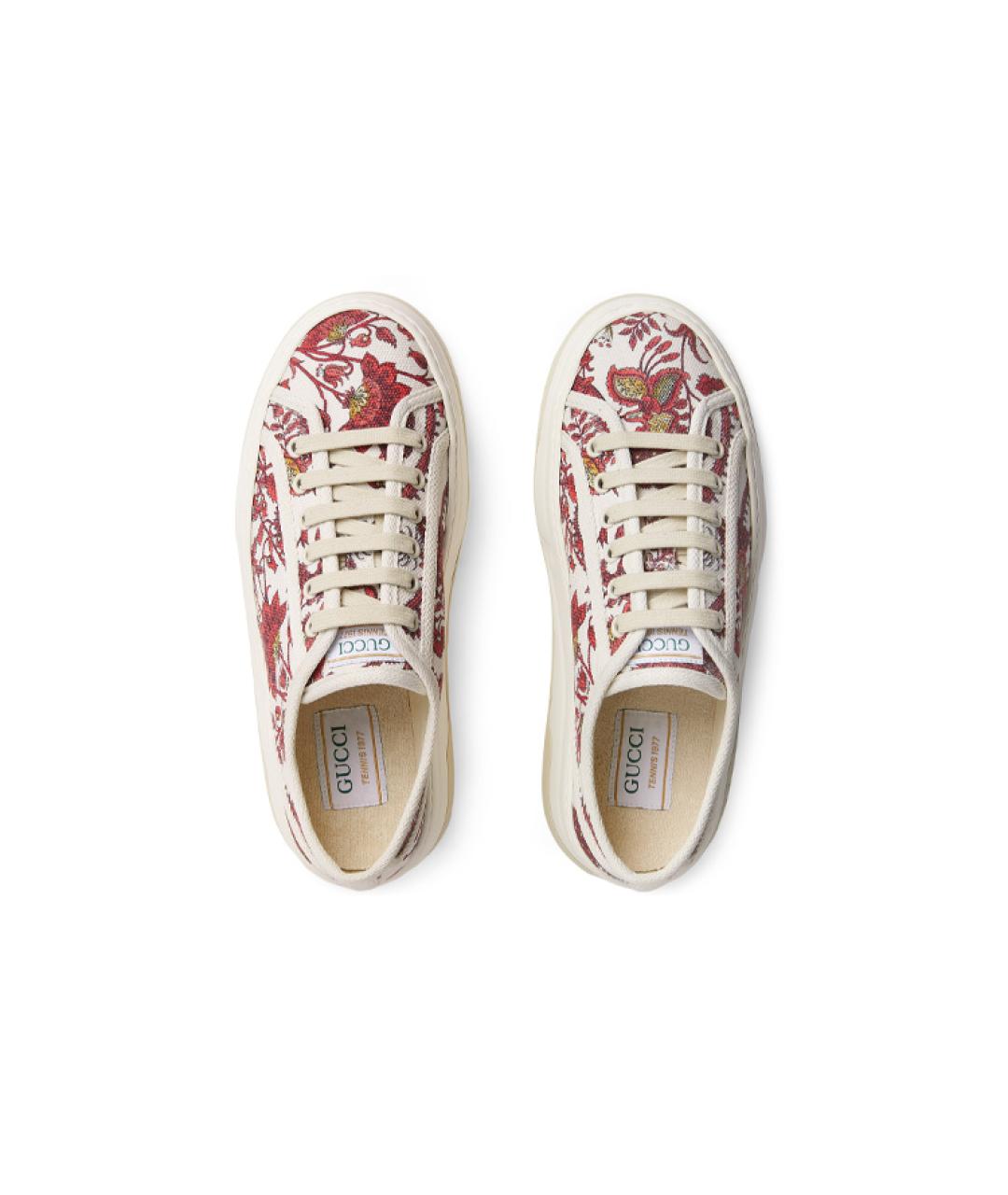 GUCCI Белые кроссовки, фото 4