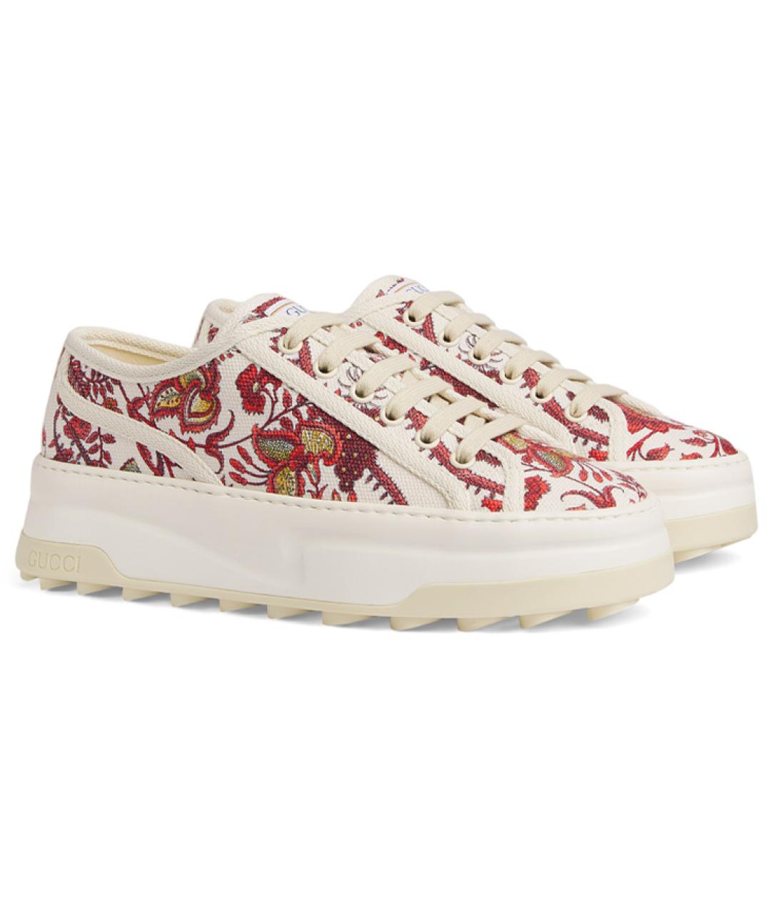 GUCCI Белые кроссовки, фото 2