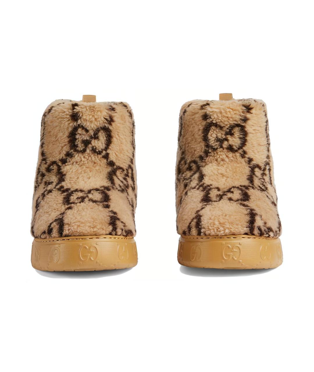 GUCCI Коричневые ботинки, фото 3