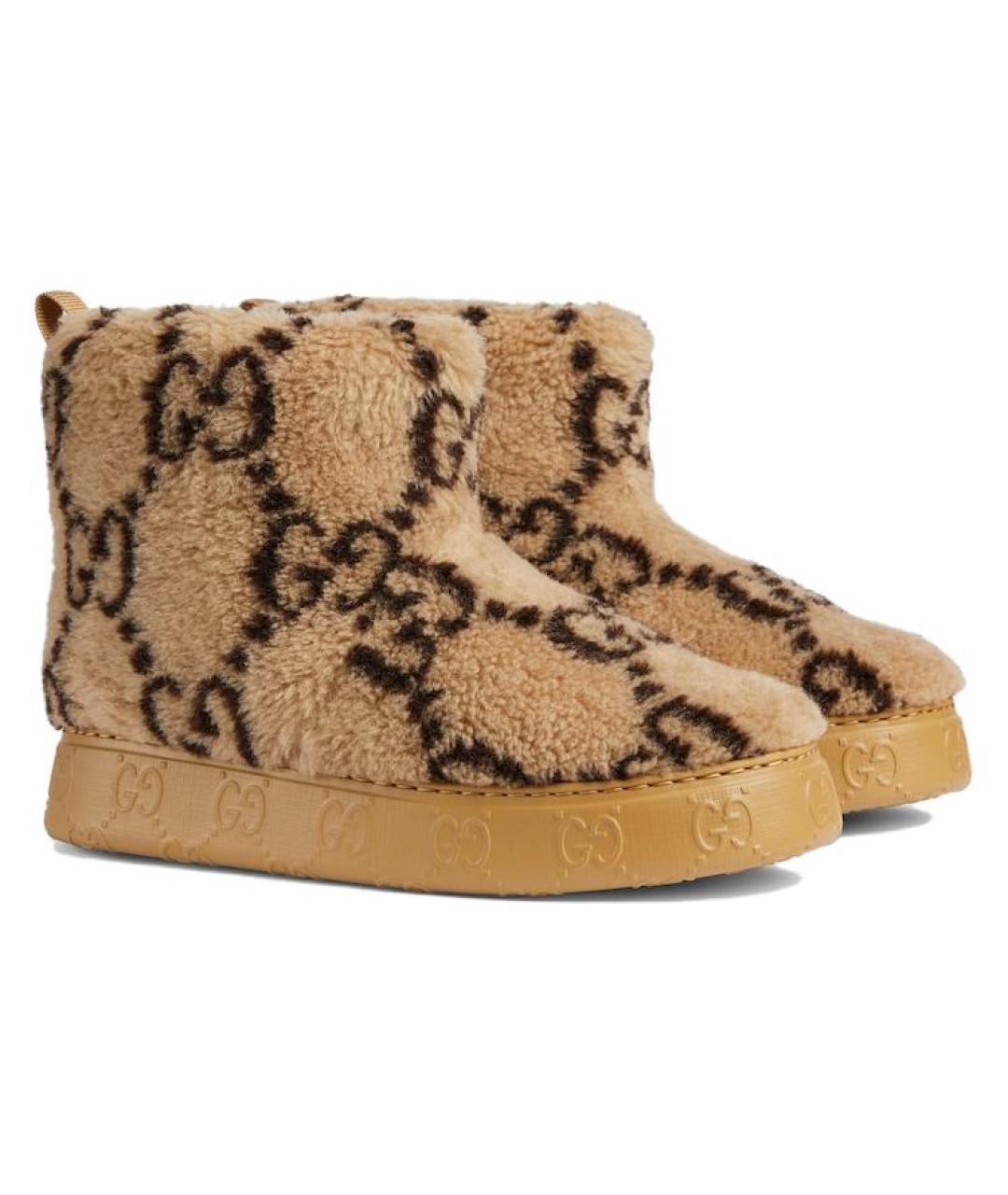 GUCCI Коричневые ботинки, фото 2