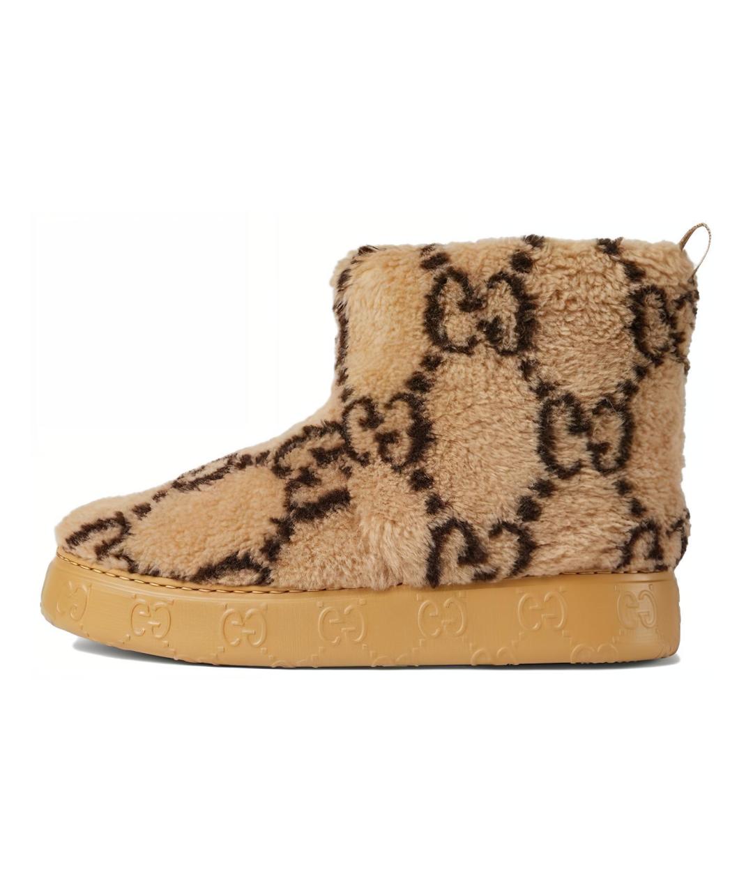 GUCCI Коричневые ботинки, фото 5