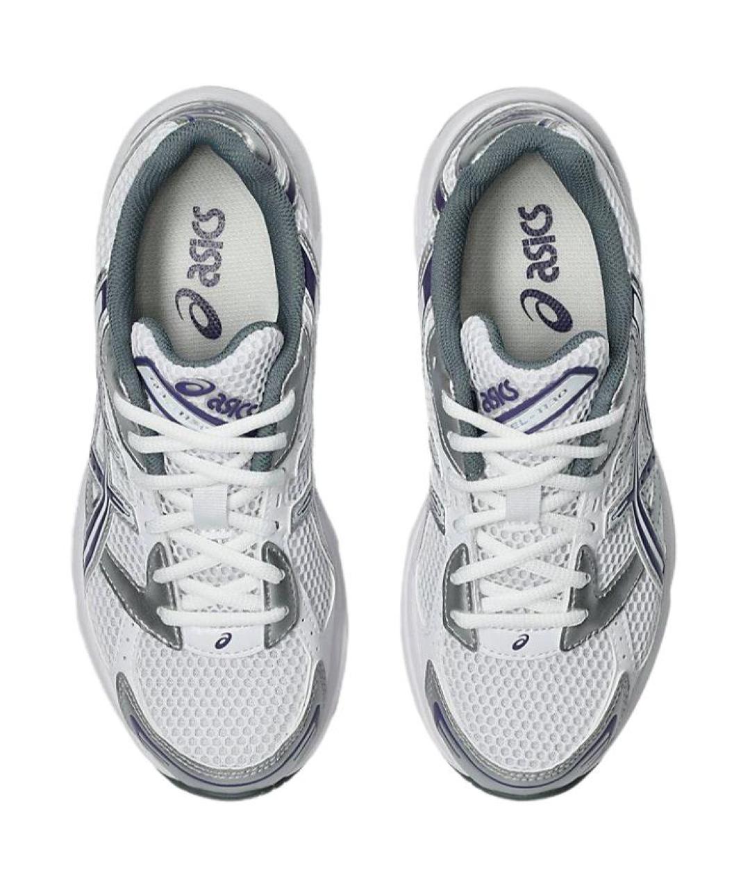 ASICS Белые синтетические кроссовки, фото 4