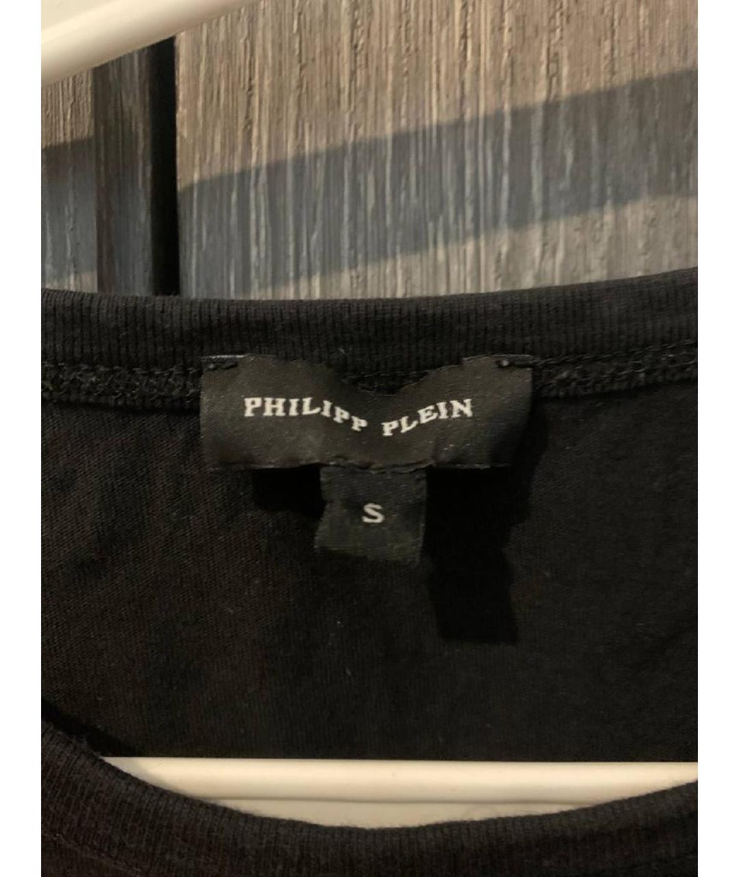 PHILIPP PLEIN Черная хлопковая футболка, фото 3