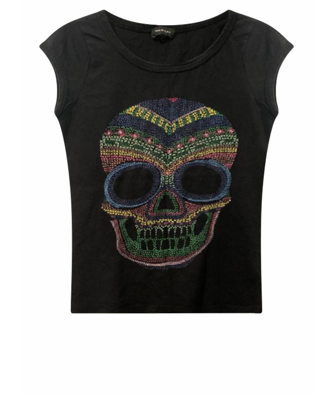 PHILIPP PLEIN Черная хлопковая футболка, фото 1