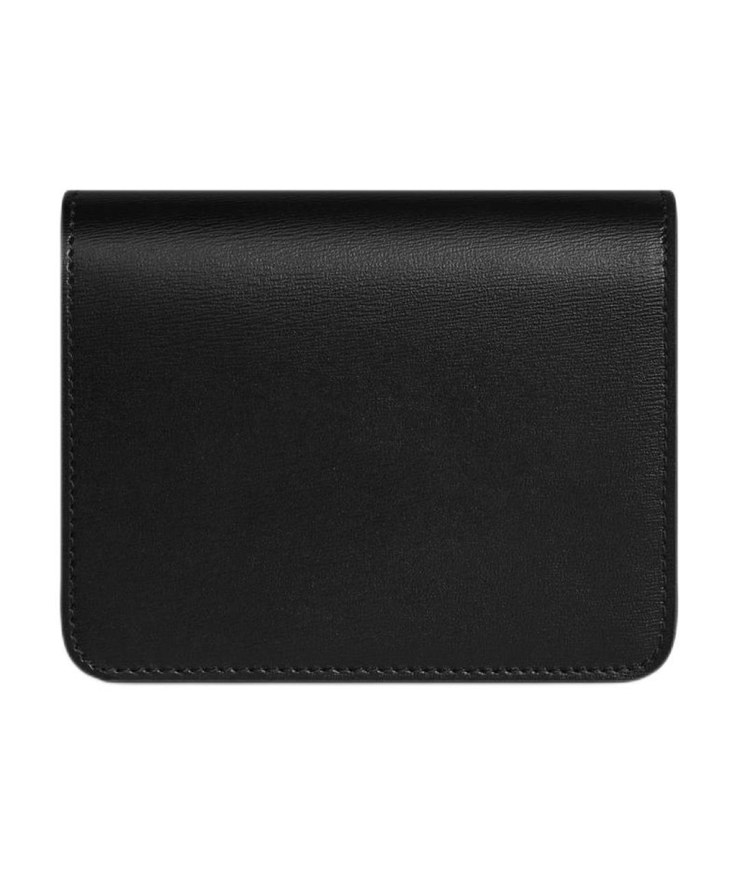 CELINE Черный кожаный кошелек, фото 3