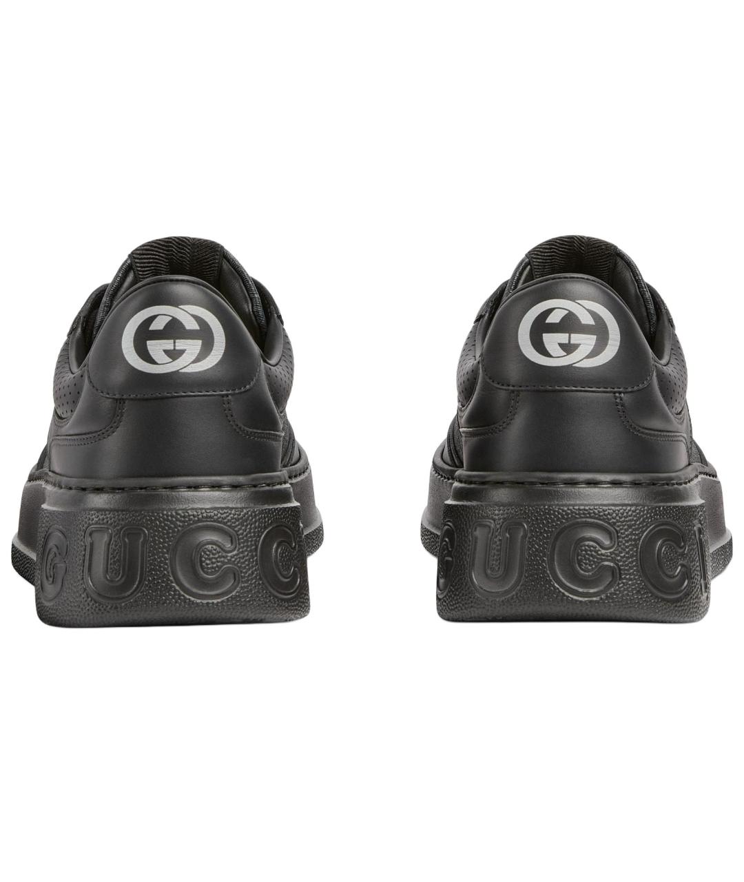 GUCCI Черные низкие кроссовки / кеды, фото 5