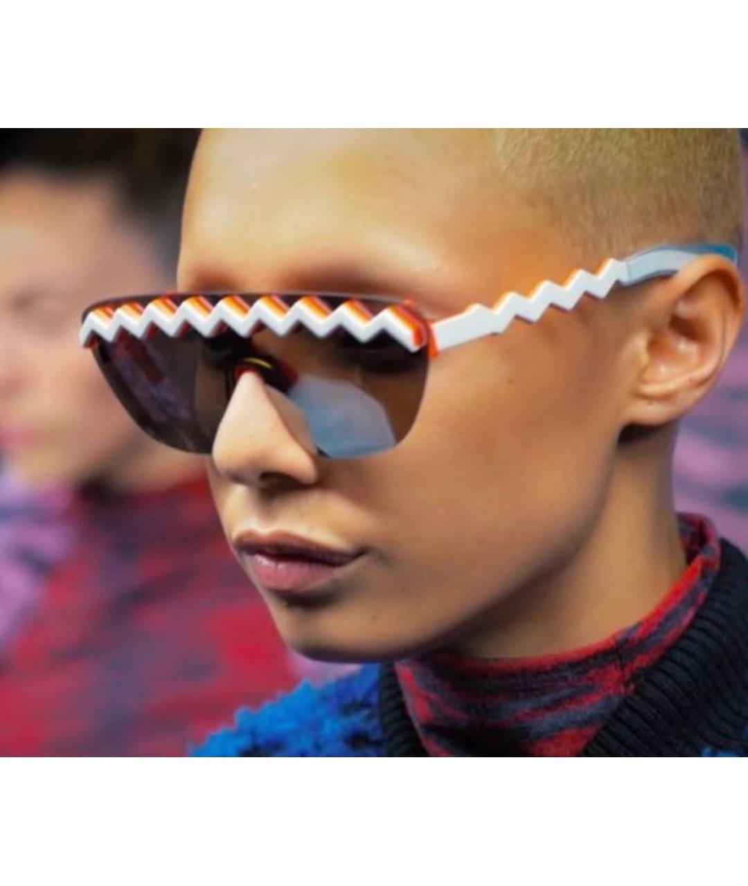 KENZO Оранжевое пластиковые солнцезащитные очки, фото 7