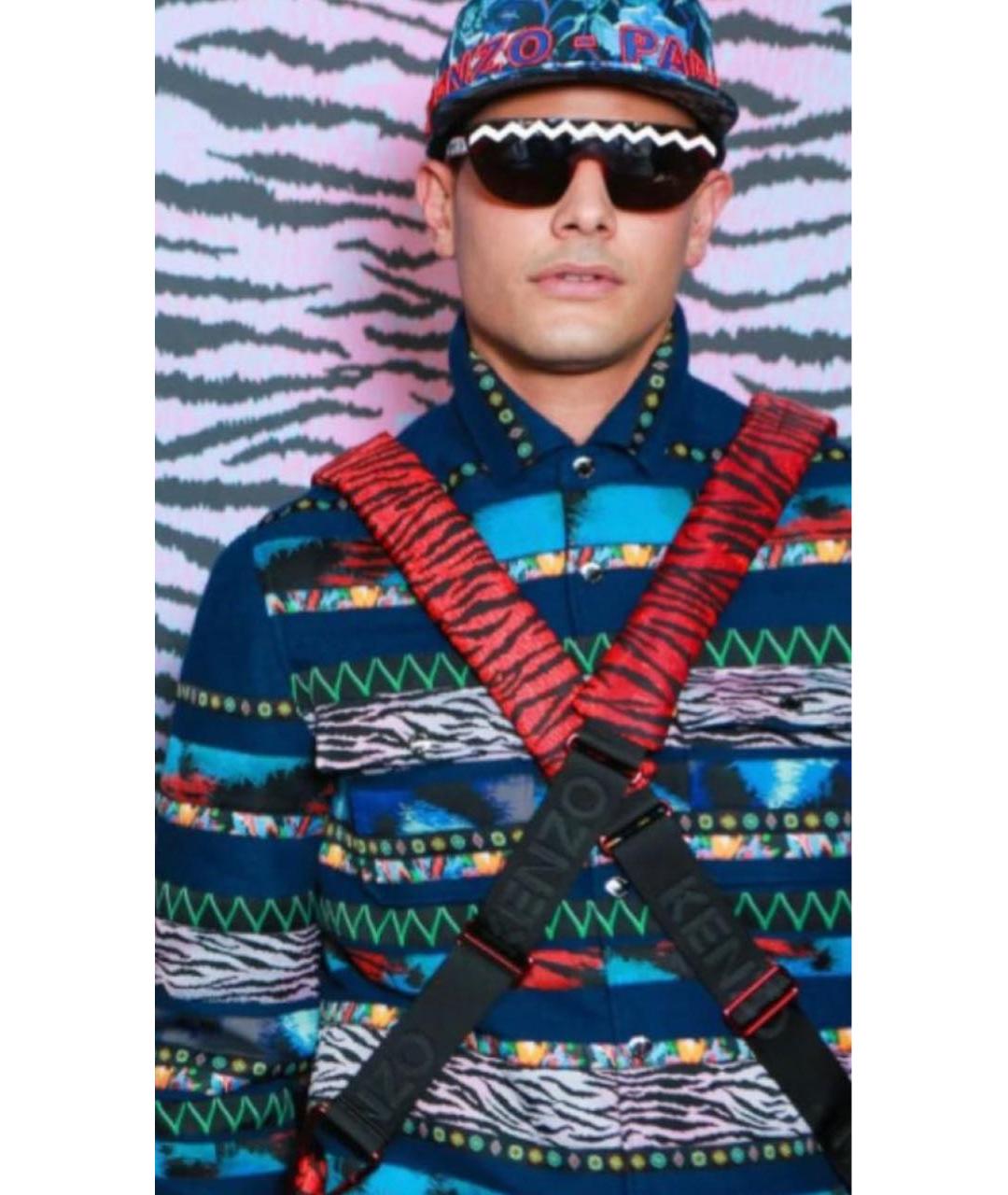 KENZO Оранжевое пластиковые солнцезащитные очки, фото 8