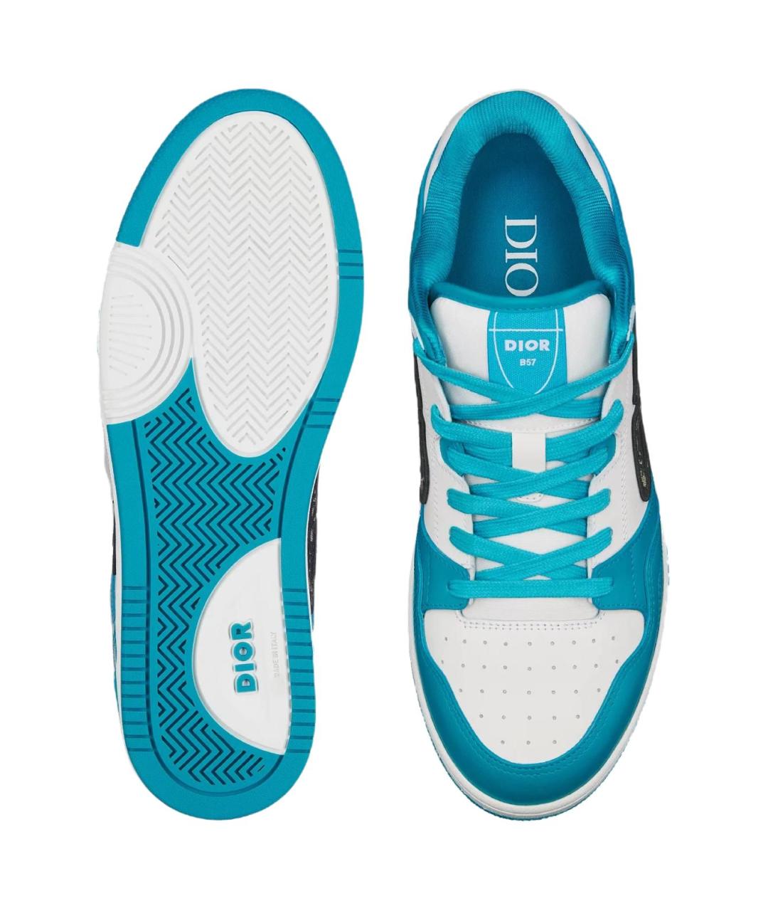CHRISTIAN DIOR Голубые низкие кроссовки / кеды, фото 5