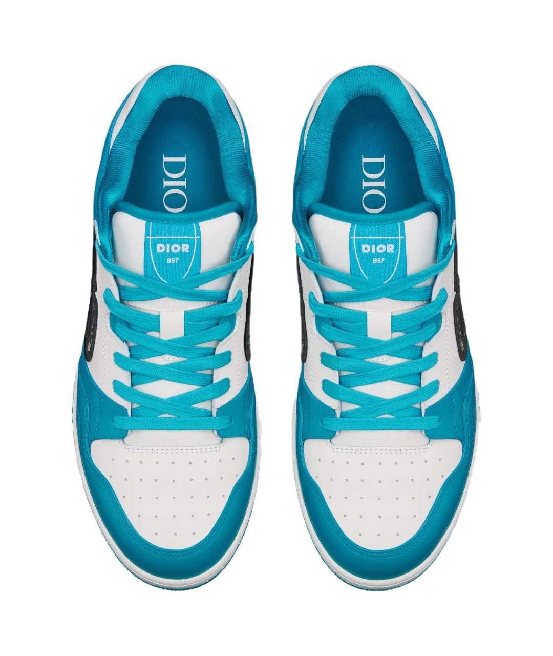 CHRISTIAN DIOR Голубые низкие кроссовки / кеды, фото 4