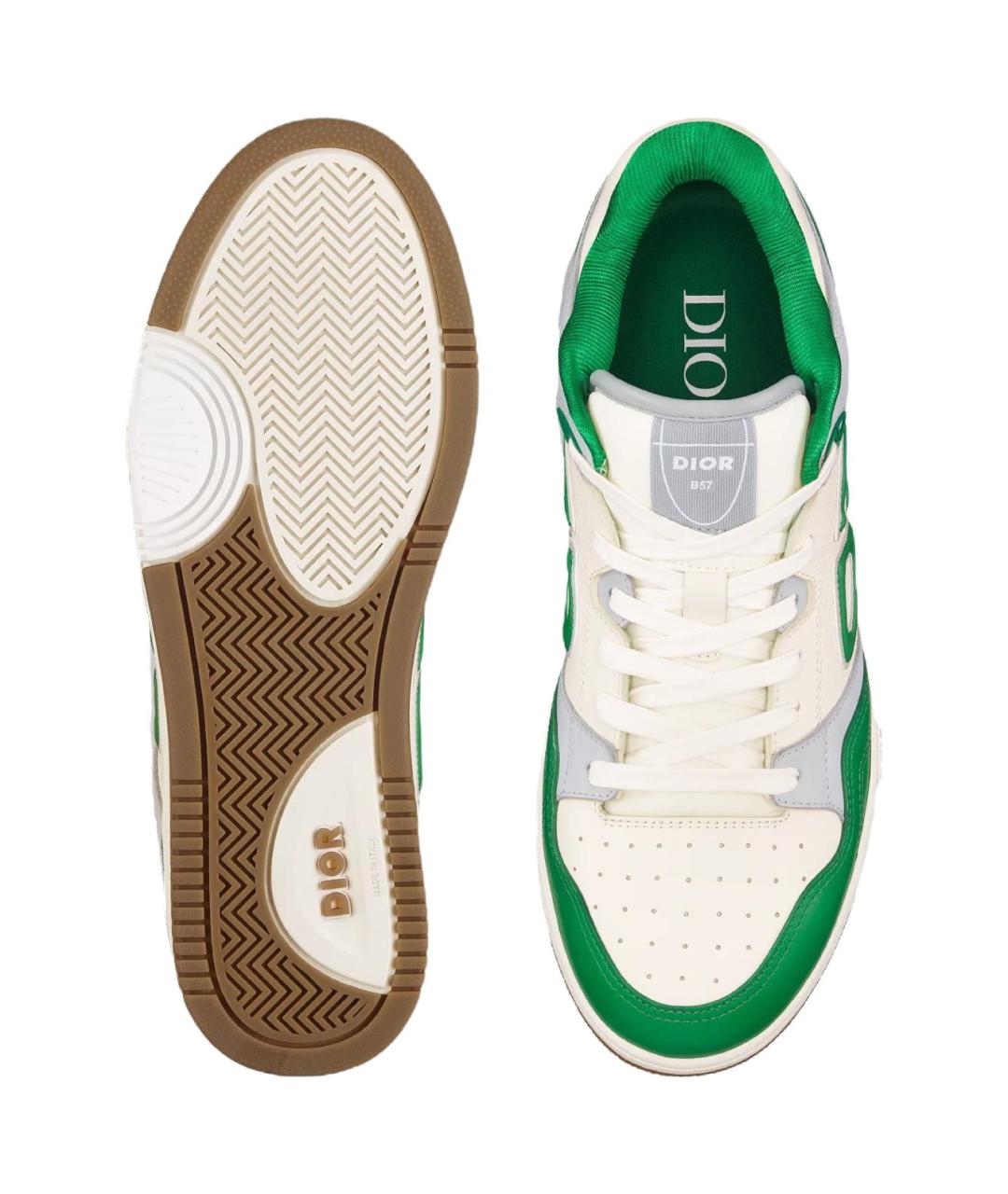 CHRISTIAN DIOR Зеленые низкие кроссовки / кеды, фото 5