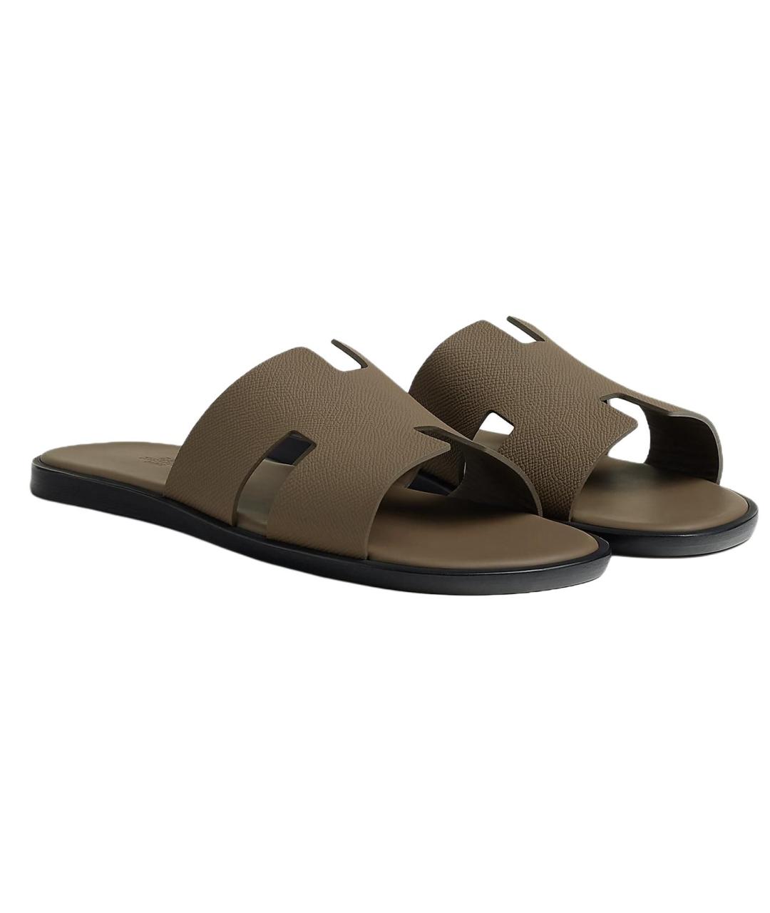 HERMES Кожаные сандалии, фото 4