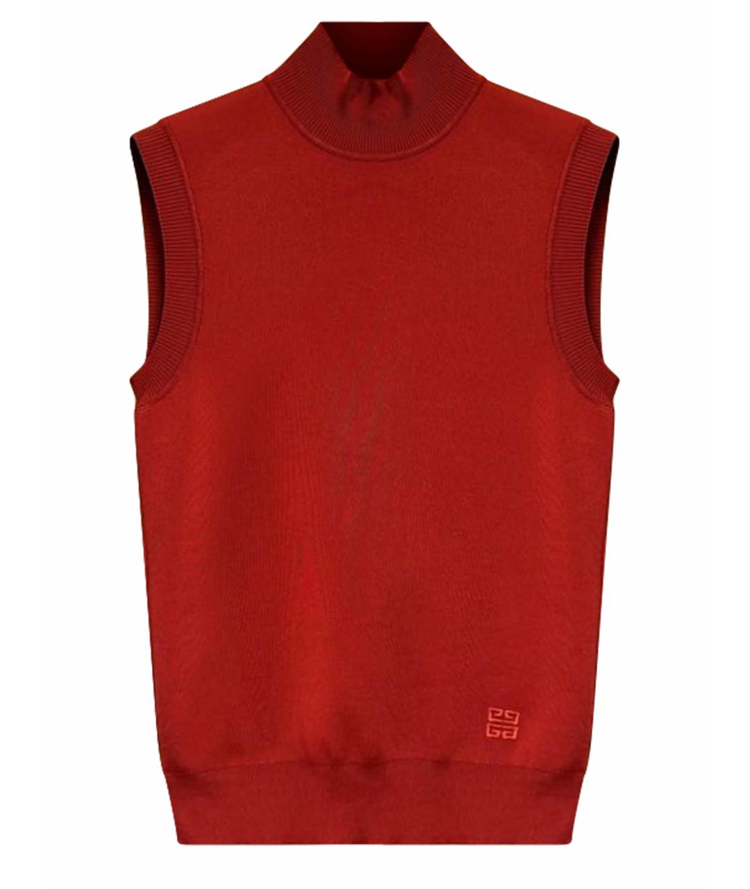 GIVENCHY Оранжевая вискозная жилетка, фото 1