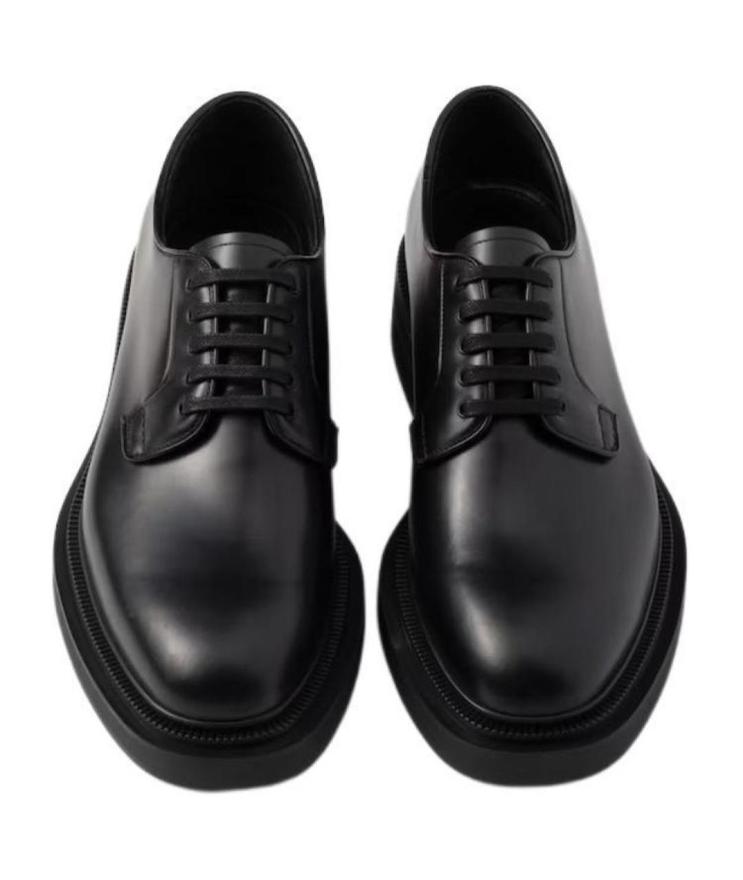 PRADA Черные кожаные лоферы, фото 5