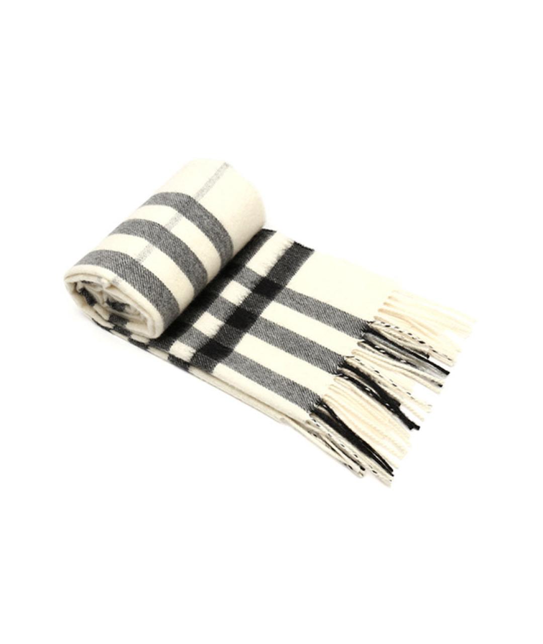 BURBERRY Бежевый кашемировый шарф, фото 2