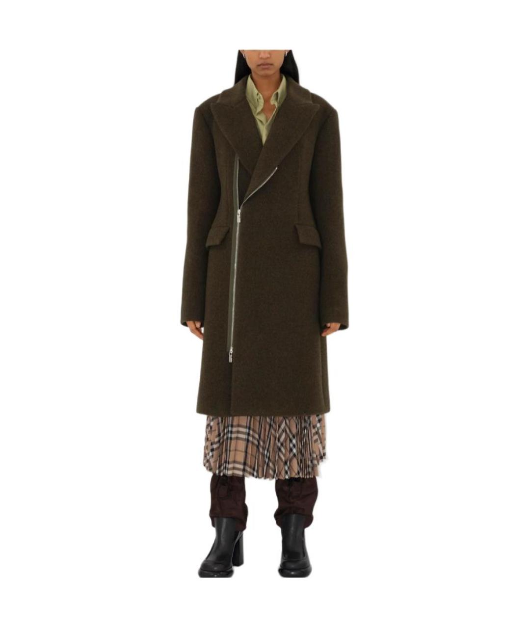 BURBERRY Зеленые пальто, фото 3