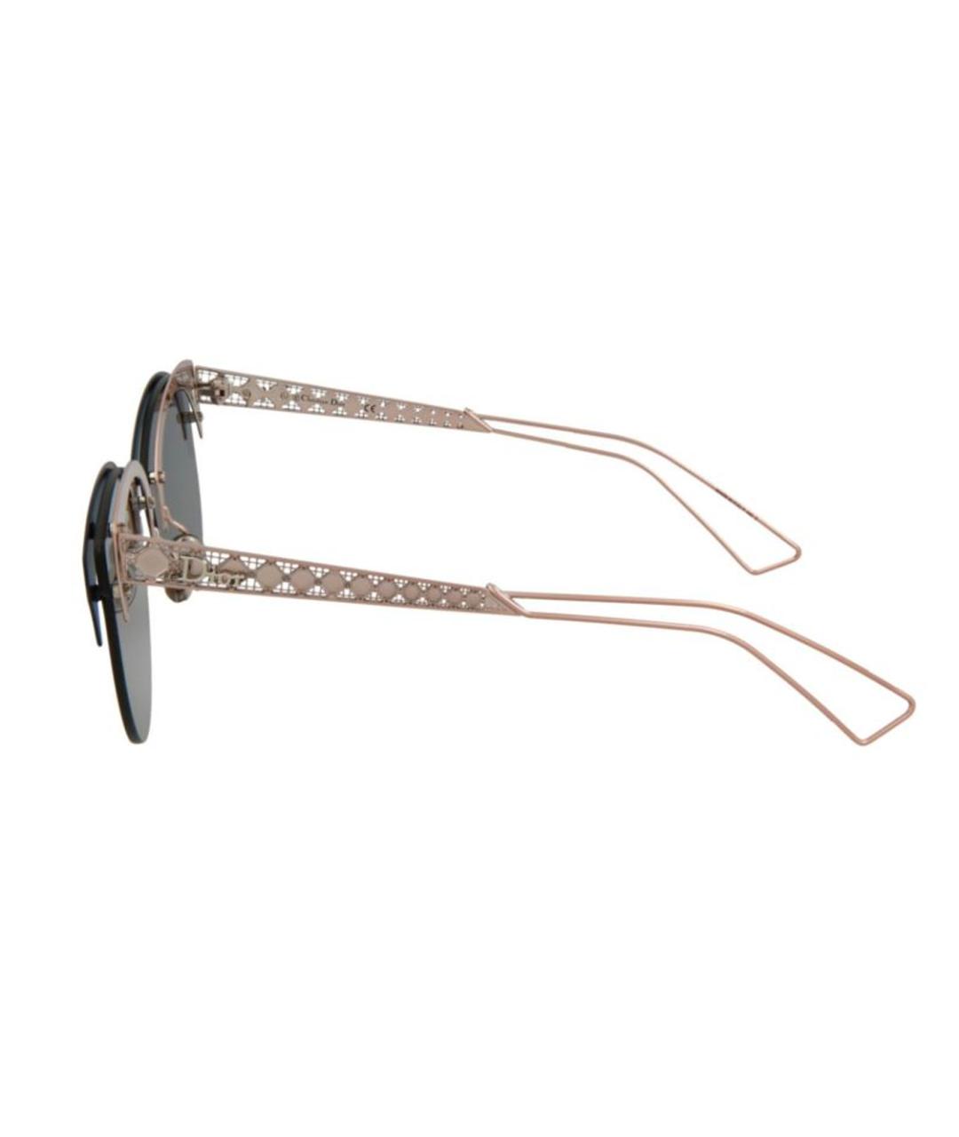 CHRISTIAN DIOR Черные металлические солнцезащитные очки, фото 3