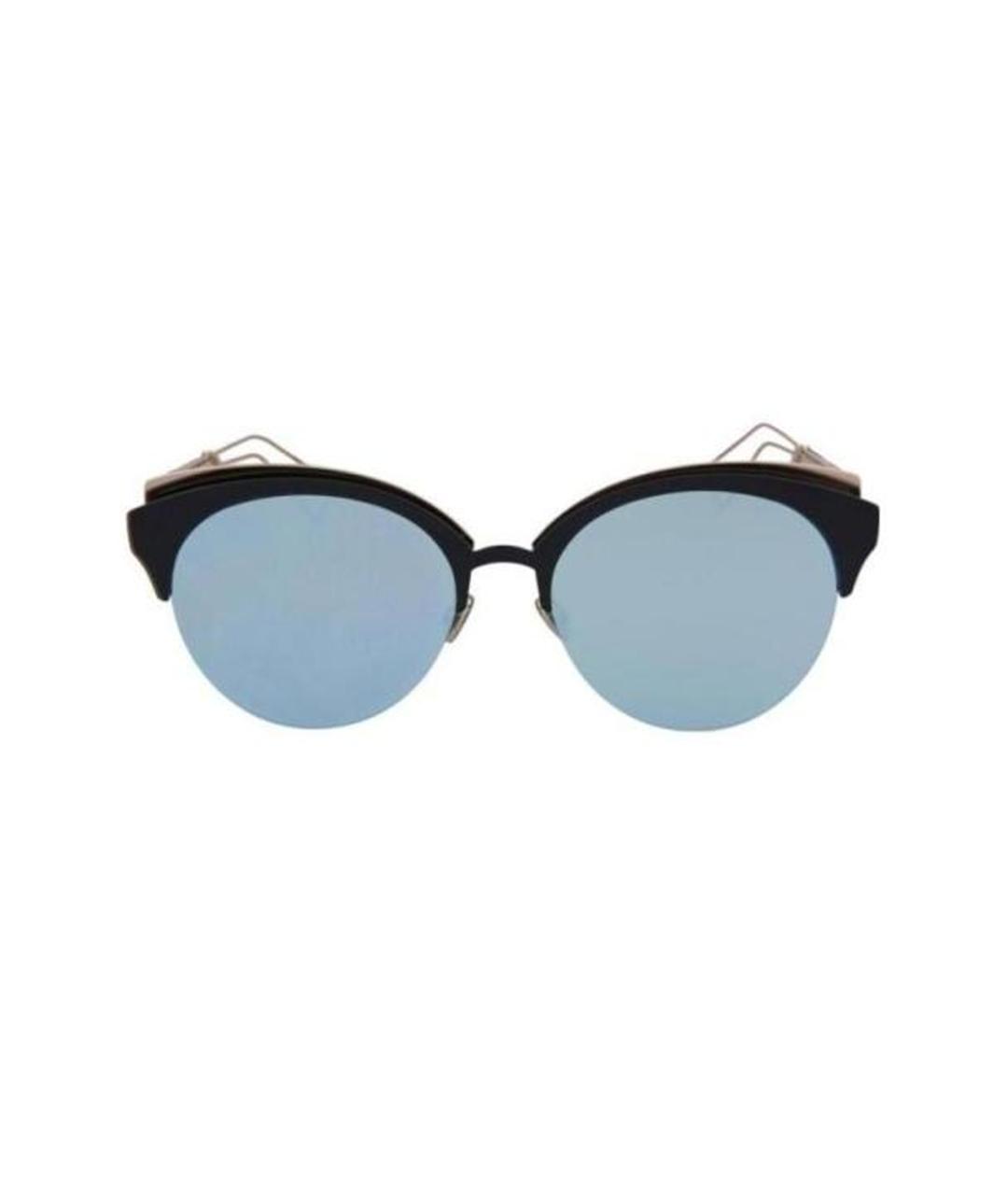 CHRISTIAN DIOR Черные металлические солнцезащитные очки, фото 2