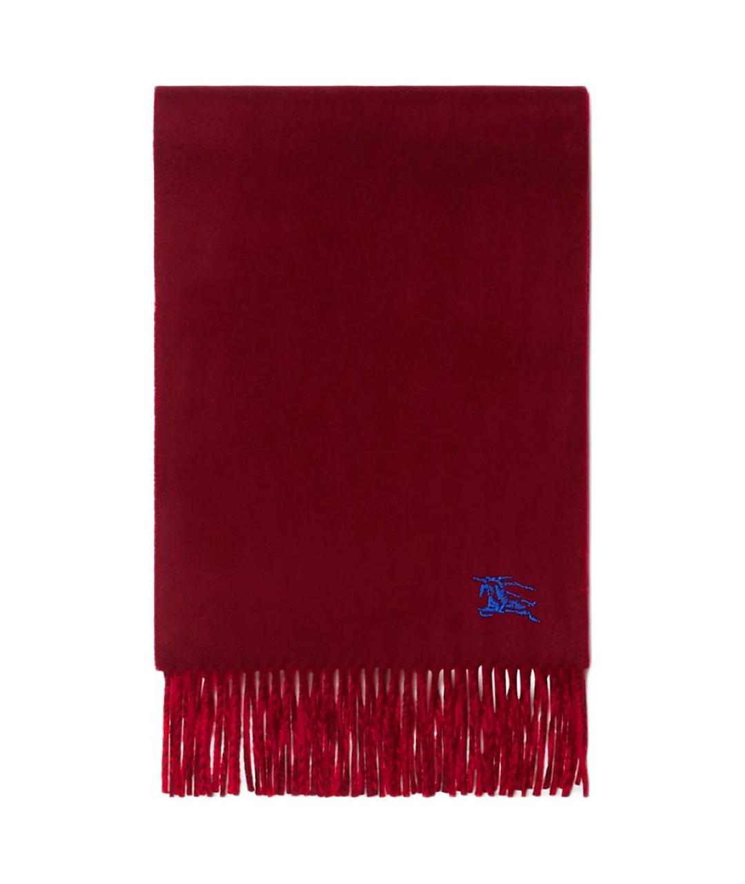 BURBERRY Красный кашемировый шарф, фото 2