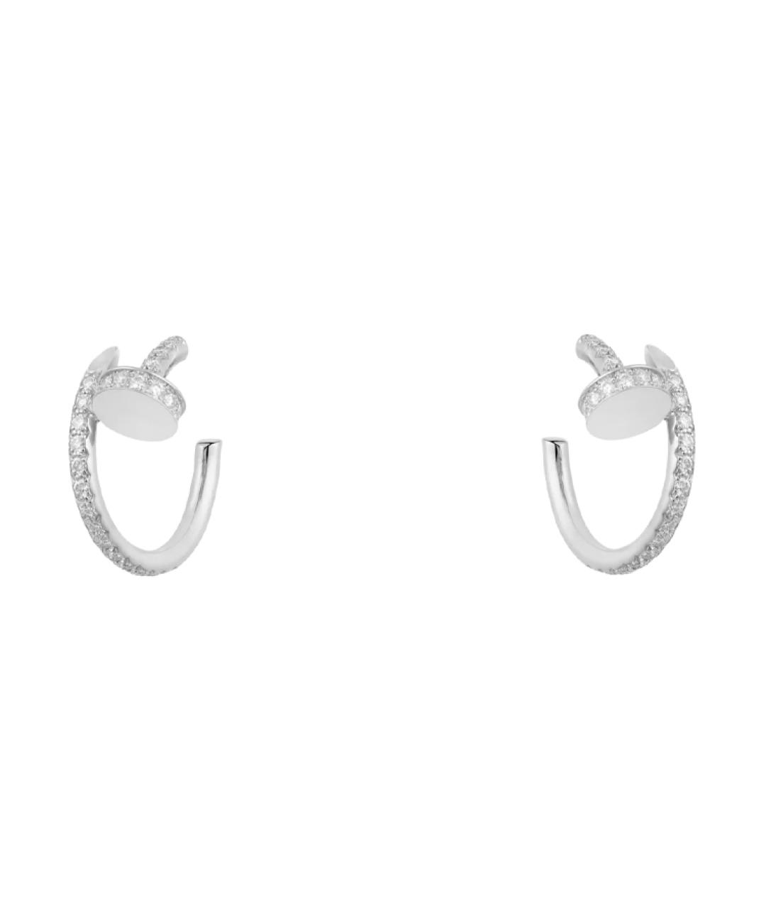 CARTIER Серебряные серьги из белого золота, фото 1