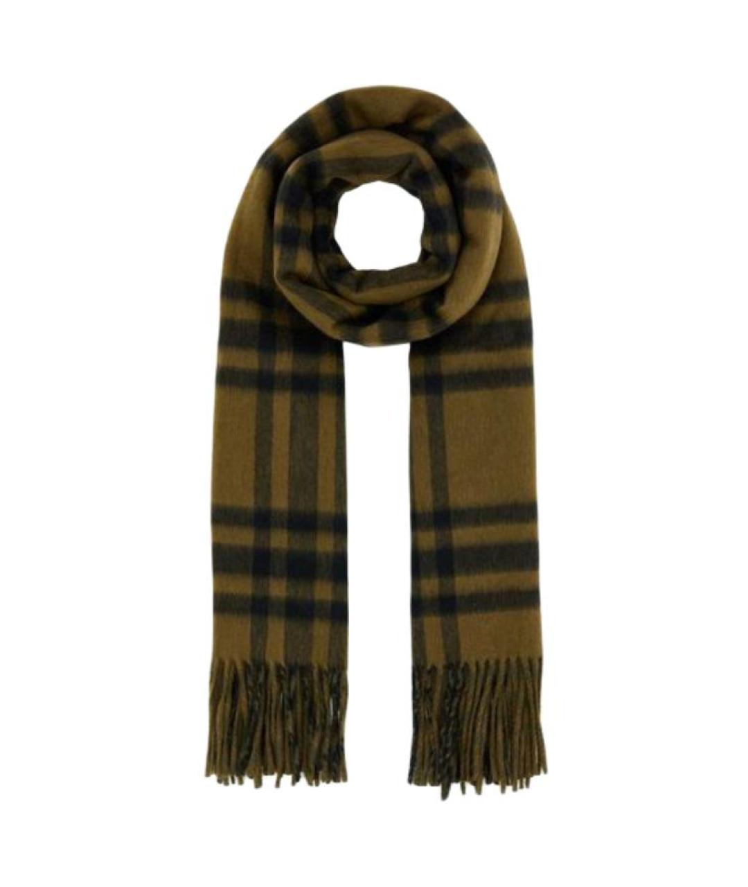BURBERRY Коричневый кашемировый шарф, фото 3