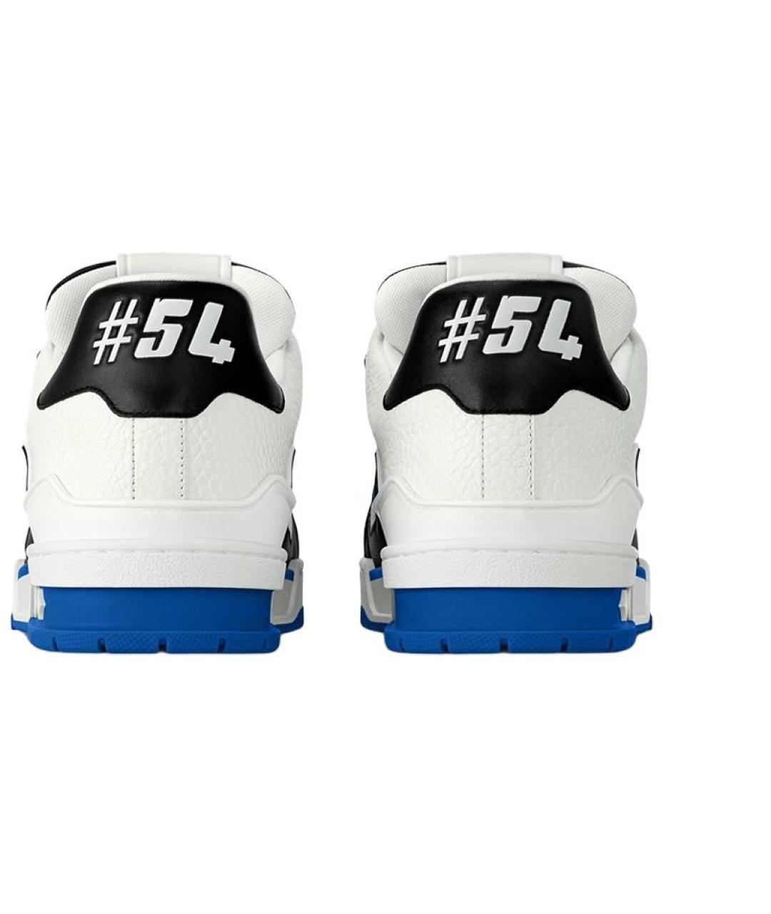 LOUIS VUITTON Белые кожаные кроссовки, фото 4