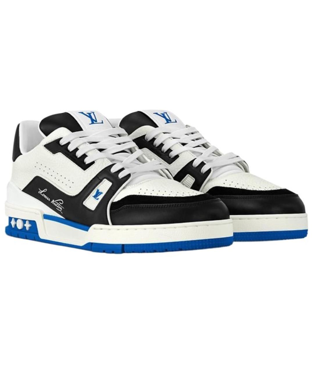 LOUIS VUITTON Белые кожаные кроссовки, фото 3