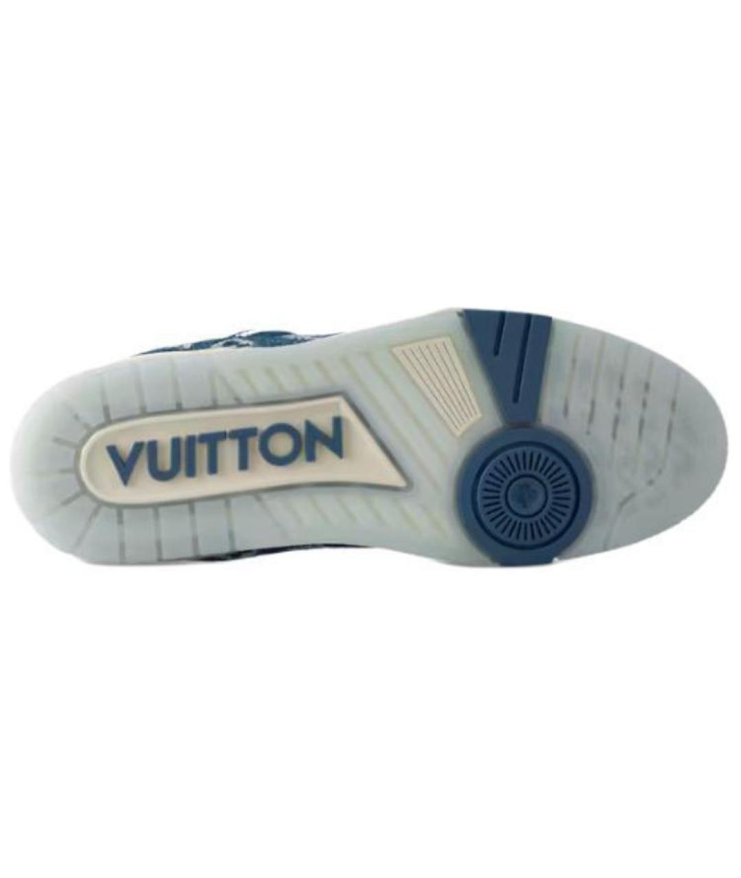 LOUIS VUITTON Синие текстильные кроссовки, фото 6