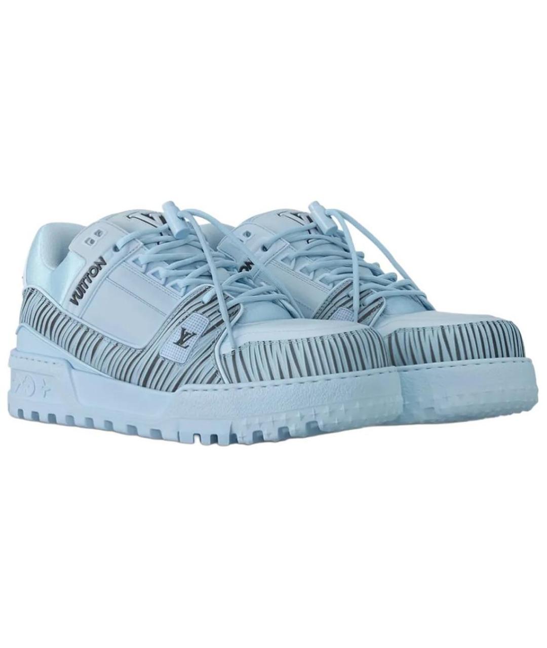 LOUIS VUITTON Голубые низкие кроссовки / кеды, фото 3