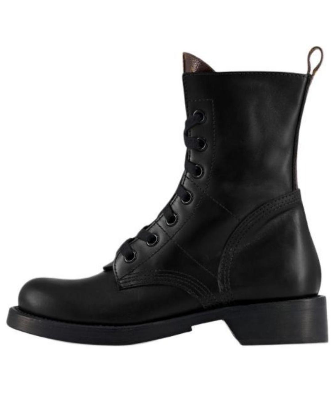 LOUIS VUITTON Черные кожаные ботинки, фото 3